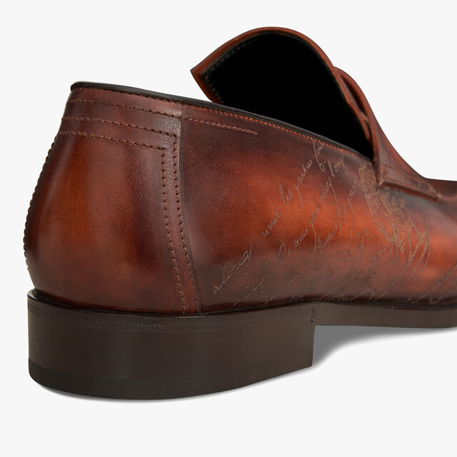 Andy Démesure Scritto Leather Loafer, CACAO INTENSO, hi-res 5