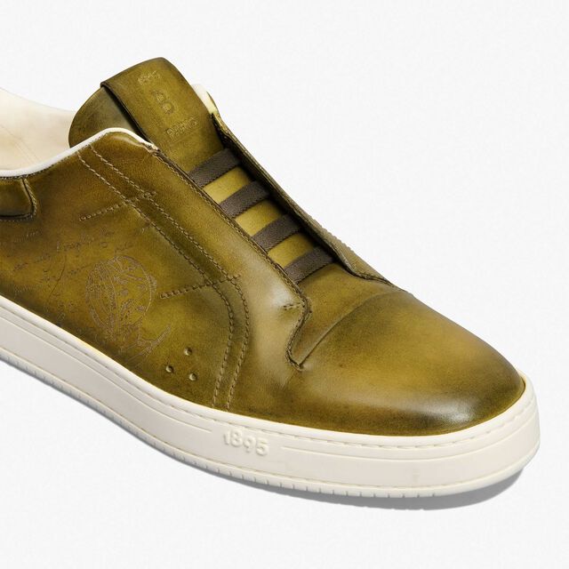Playtime Scritto Leather Slip-On, ACID GREEN, hi-res 6