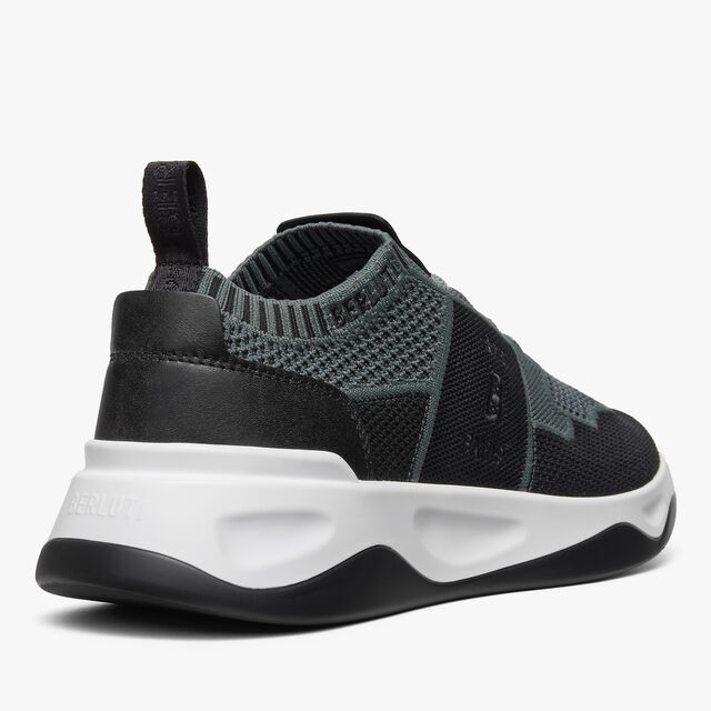 Shadow Knit And Lagoon Calf Sneaker, TEMPEST / BLACK, hi-res 5