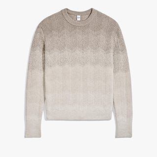 Gradient Cashmere Crewneck, WARM BEIGE, hi-res