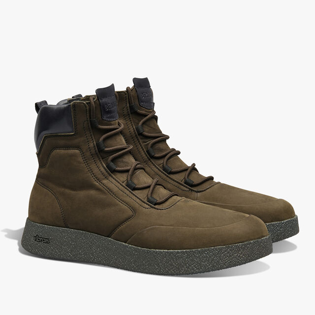 Outdoor Nubuck Leather Boot, MILITARI GREEN, hi-res 2