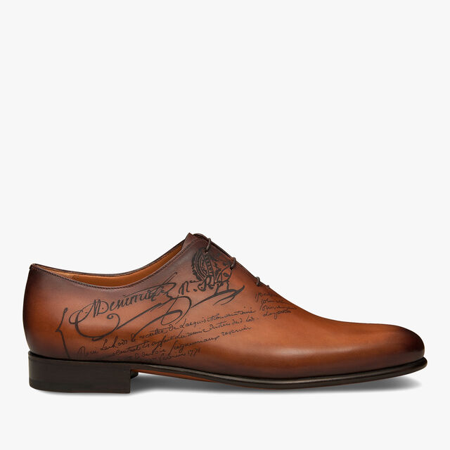 Alessandro Galet Scritto Leather Oxford, TOBACCO BIS, hi-res 1