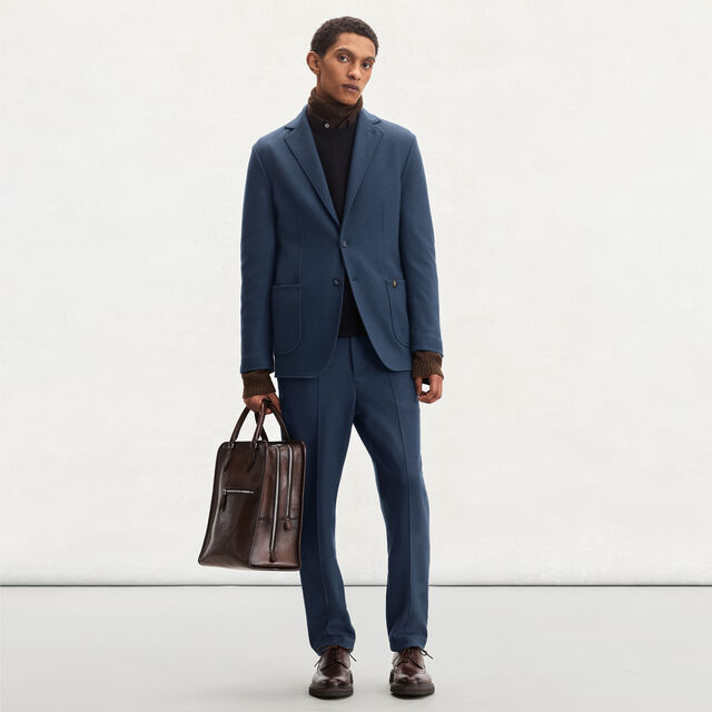 Jersey Wool Jacket, MIDNIGHT BLUE, hi-res 4