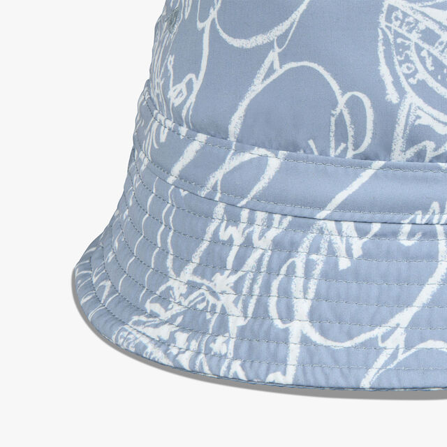 Marbeuf Scritto Bucket Hat, CORNFLOWER BLUE SCRITTO, hi-res 2