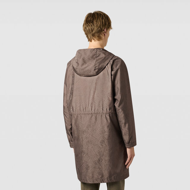 Nylon Scritto Packable Parka, SEPIA    , hi-res 3