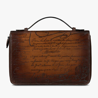 Itauba Wide Scritto Leather Long Zipped Wallet Itauba Wide Scritto Leather Long Zipped Wallet