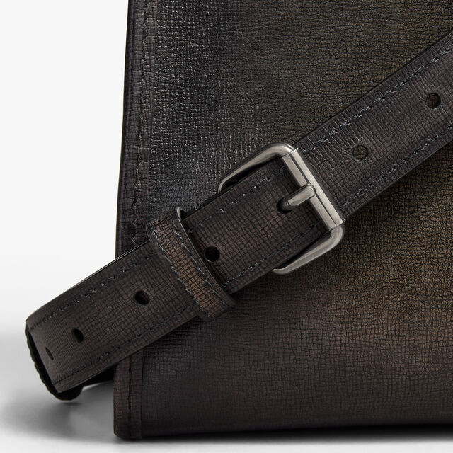 E'Mio Briefcase In Leather, GREY FLANEL, hi-res 8