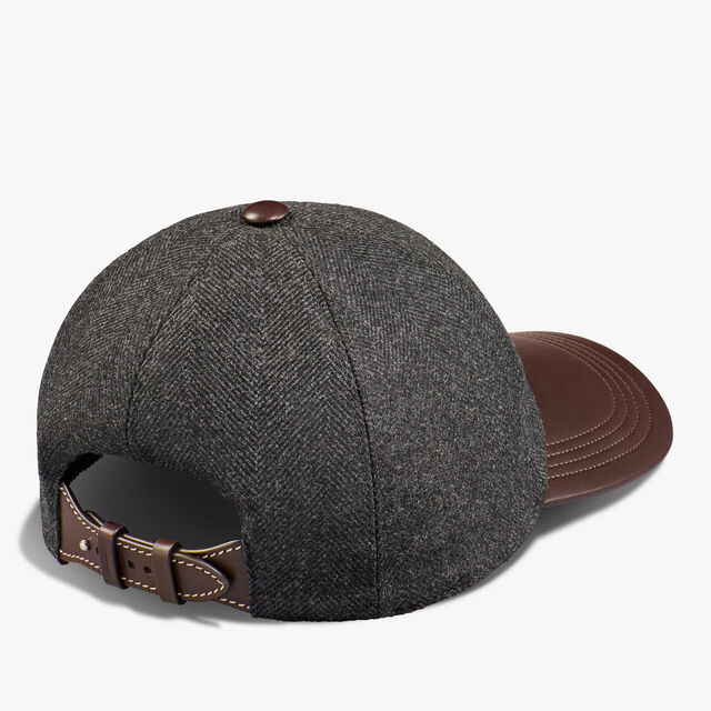 Herringbone Baseball Cap, MIDNIGHT GREY, hi-res 2