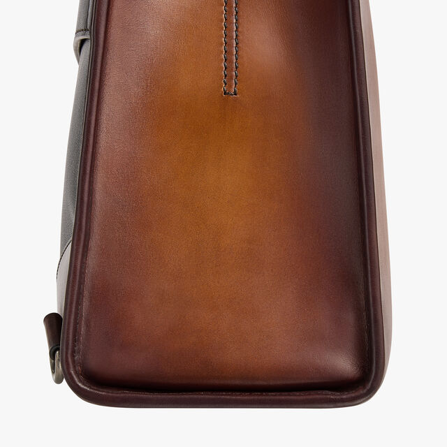 E'Mio Backpack In Leather, CACAO INTENSO, hi-res 9