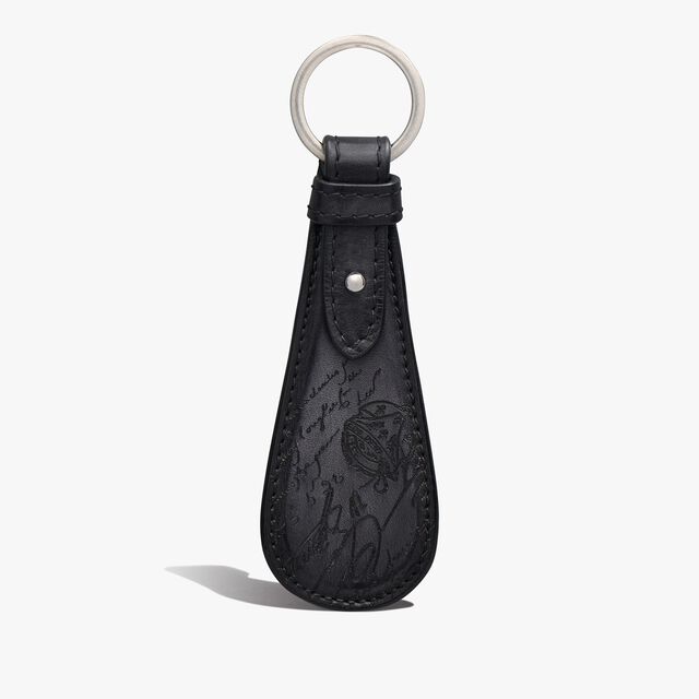 Porte-Clés Shoehorn En Cuir Scritto, NERO GRIGIO, hi-res 1