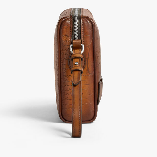 Rosewood Scritto Leather Pouch, FIAMMA, hi-res 3