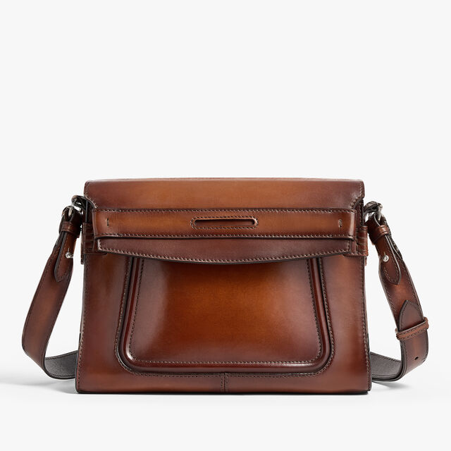 Andy Crossbody Leather Messenger, CACAO INTENSO, hi-res 1