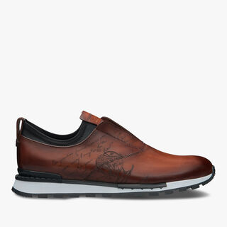 Fast Track Scritto Leather Slip-On Sneaker, CACAO INTENSO, hi-res