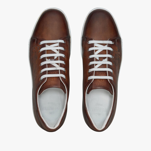 Playtime Scritto Leather Sneaker, CACAO INTENSO, hi-res 3