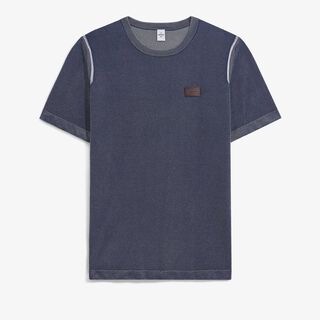 Light Shadow Short Sleeved Crewneck, LIGHT DUSTY BLUE, hi-res