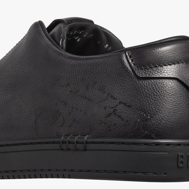 Playtime Scritto Venezia Softy Calf Leather Sneaker Slip-On, NERO GRIGIO, hi-res 8