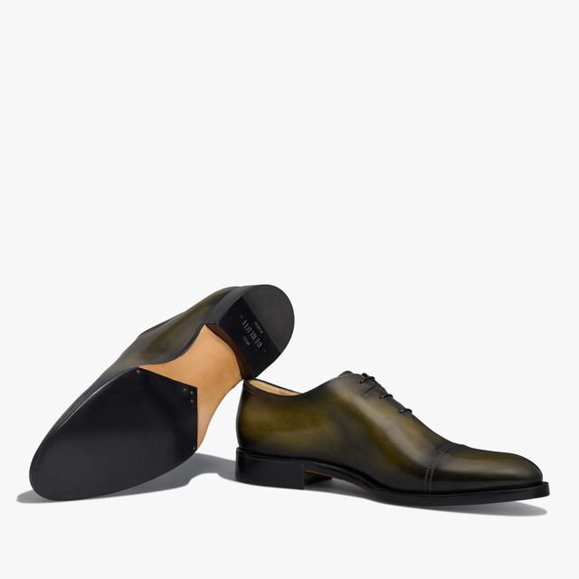 Equilibre皮革牛津鞋, NERO CAVIAR, hi-res 4