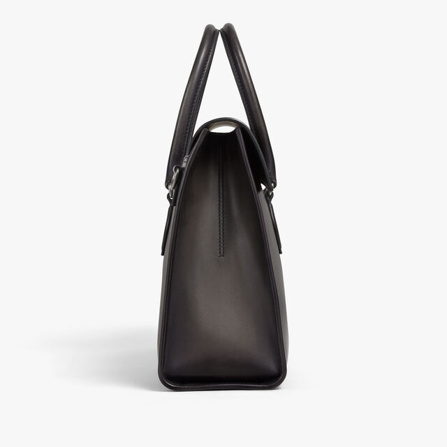 E'Mio Scritto Leather Briefcase, NERO GRIGIO, hi-res 3