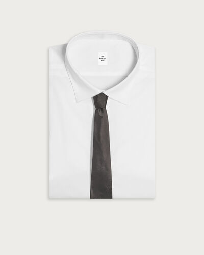 Gradient Scritto Pattern Tie, Anthracite, hi-res