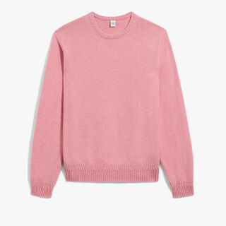 Classic Cashmere Crewneck, HEATHER PINK, hi-res