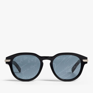 Sunrise Acetate Sunglasses, BLACK + GREY SCRITTO SILVER, hi-res