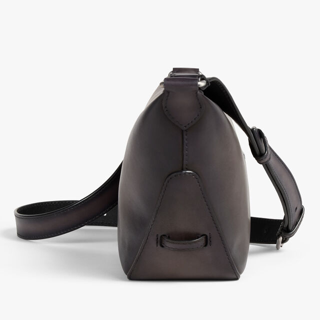 Toujours Soft Zipped Hobo XS In Scritto Leather, CHARCOAL, hi-res 5