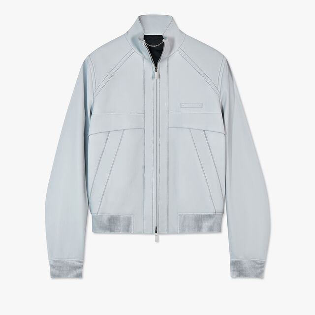 Light Leather Blouson, ICY GREY, hi-res 1