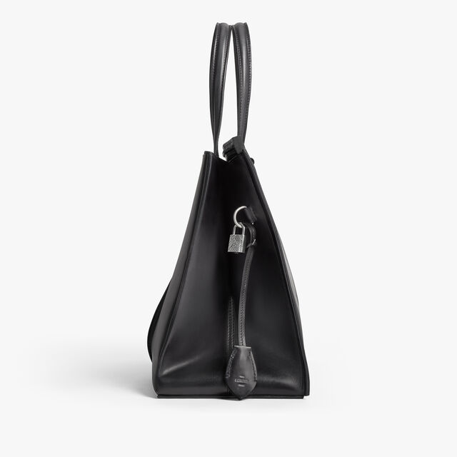 Luti 38 Leather Tote Bag, NERO GRIGIO, hi-res 5