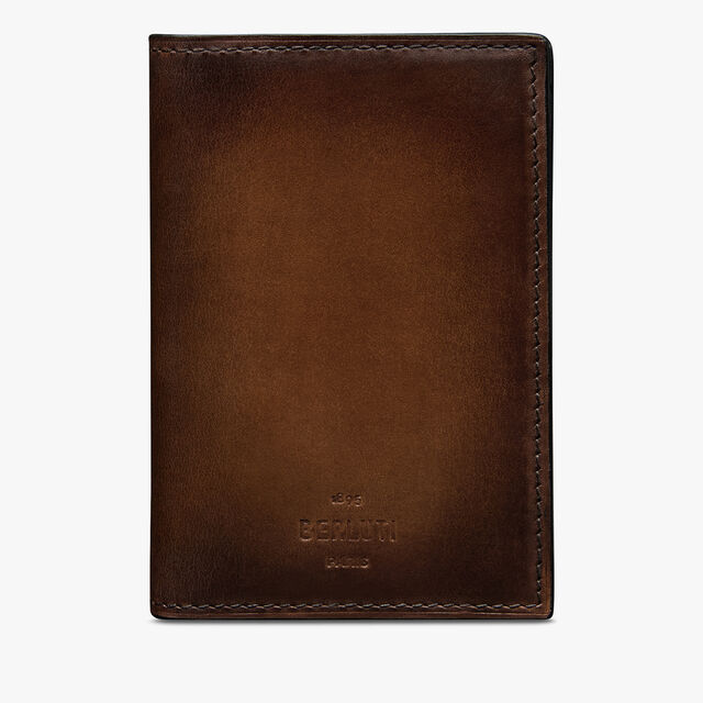 Jagua Leather Card Holder, CACAO INTENSO, hi-res 1