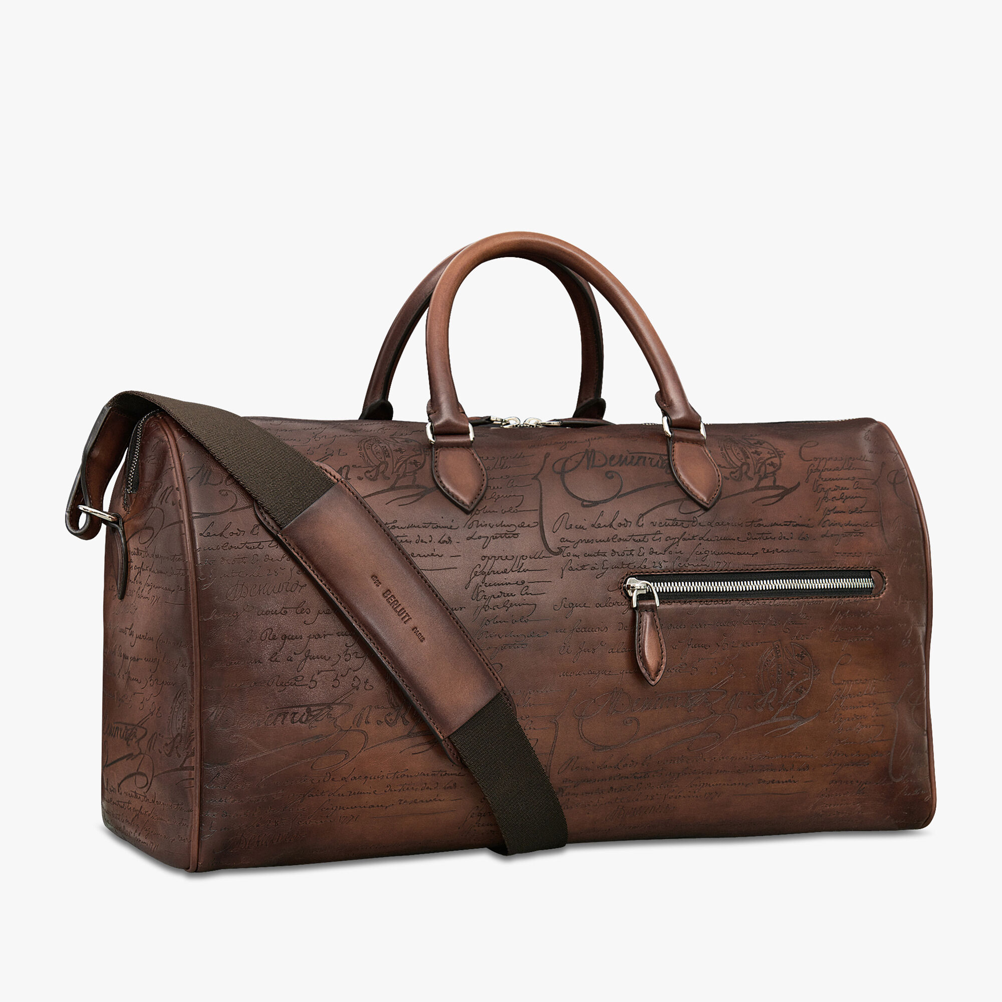 Jour Off MM Scritto Leather Travel Bag Berluti GH