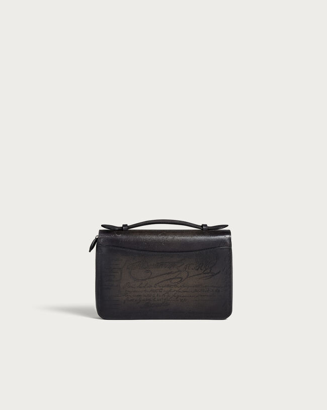 Itauba Wide Gradiant Zipped Pouch, Grey Flanel, hi-res