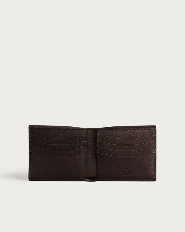Makore Tangram Compact Wallet, Nero Caviar & Savana, hi-res