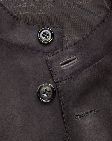 Patina Leather Forestière Jacket, Warm Purple Grey, hi-res