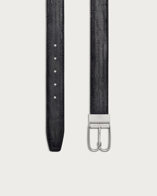 B Volute Reversible Belt, Nero Grigio & Nero Caviar, hi-res