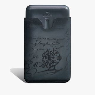 Cigar Case 4 Scritto Leather, BLU MINERALE, hi-res