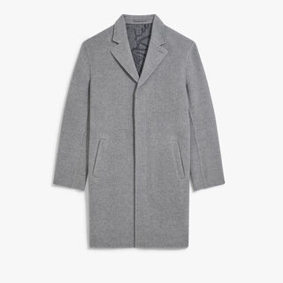 Double Face Coat, GREY/ INTERNAL GIANT SCRITTO, hi-res