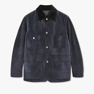 Workwear绒面皮革夹克, COLD NIGHT BLUE, hi-res