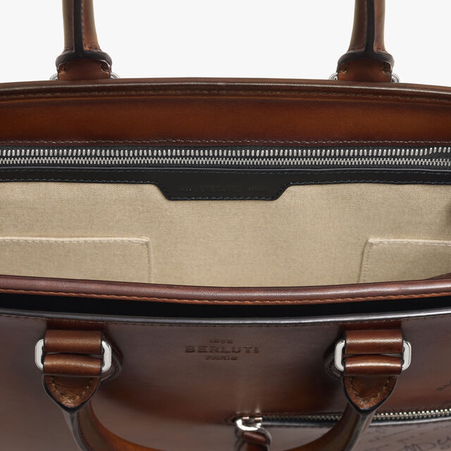 Un Jour Leather Briefcase, CACAO INTENSO, hi-res 11