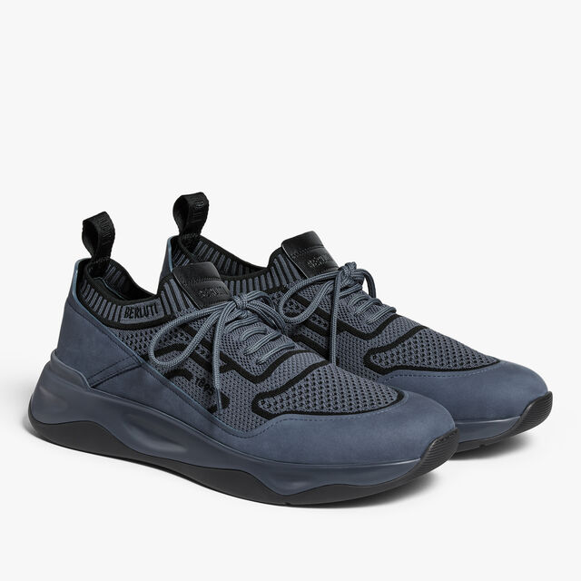 Shadow Knit, Nubuck Calf And Lagoon Calf Sneaker, PURPLE CLOUD, hi-res 4