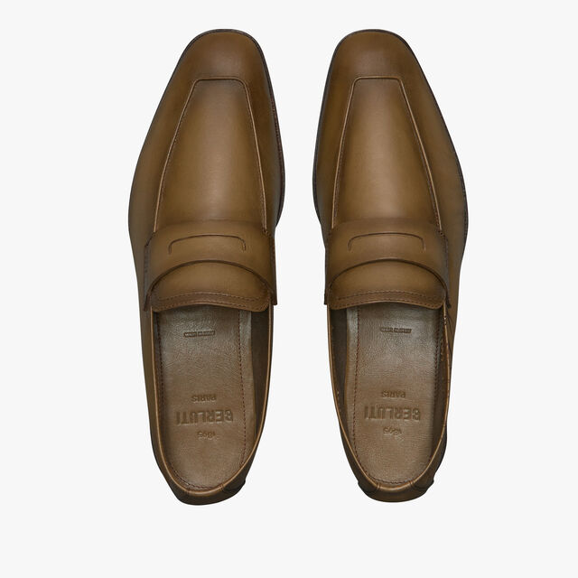 Lorenzo Rimini袋鼠皮乐福鞋, OLIVE, hi-res 3