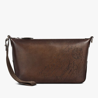 Toujours Soft Zipped Pouch In Scritto Leather Toujours Soft Zipped Pouch In Scritto Leather