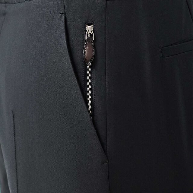 Stretch Wool Gabardine Jogpants, NERO BLUE, hi-res 5