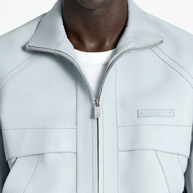 Light Leather Blouson, ICY GREY, hi-res 5