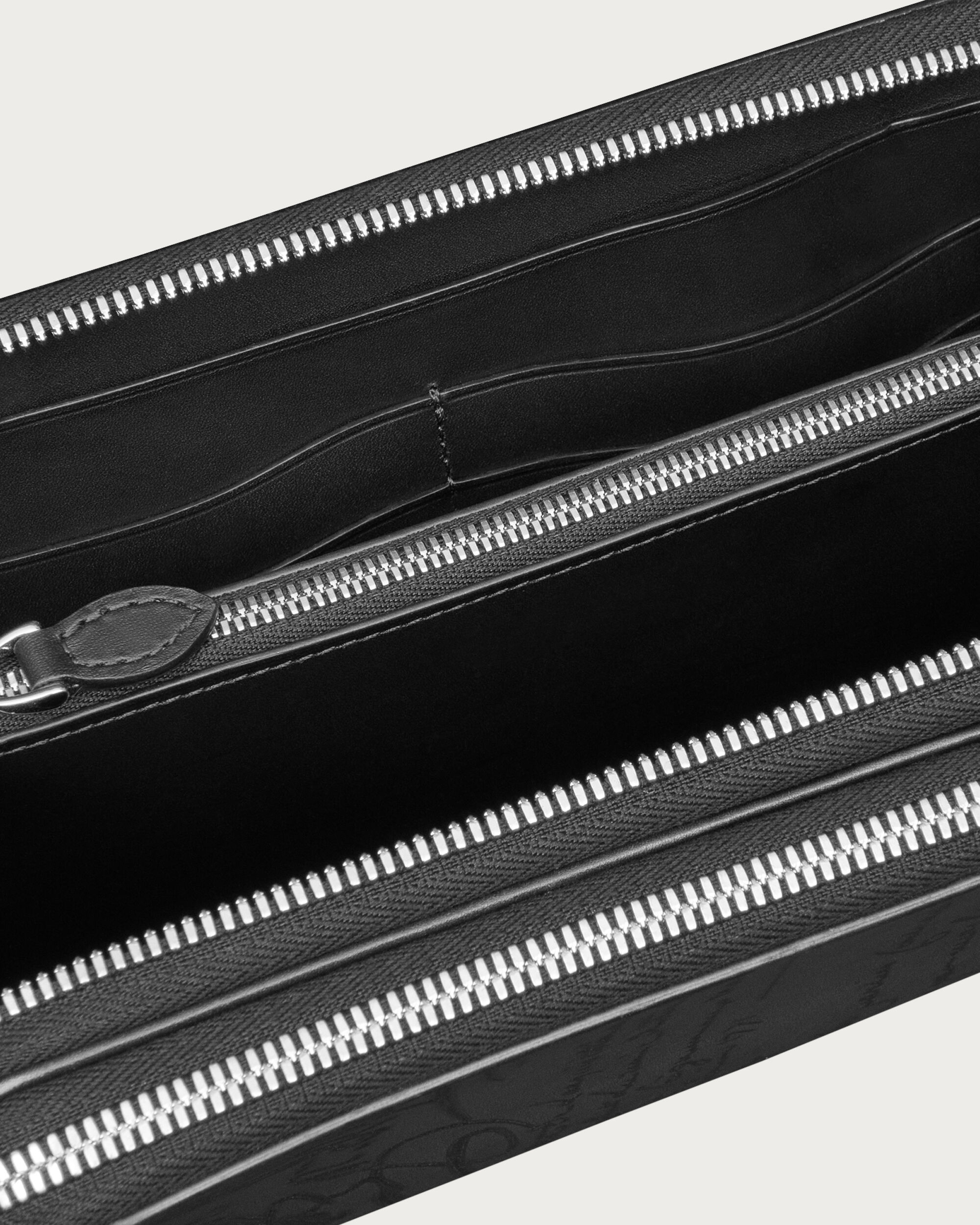 Tali Maxi Zipped Pouch, Nero Grigio, hi-res