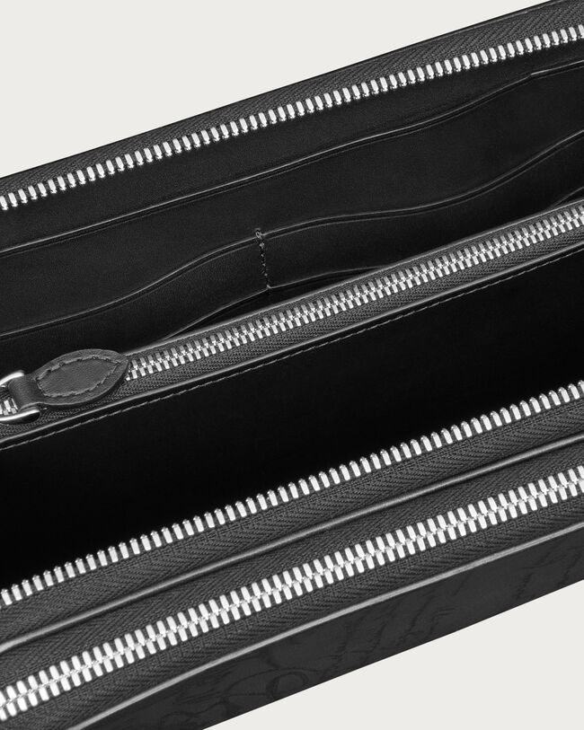 Tali Maxi Zipped Pouch, Nero Grigio, hi-res