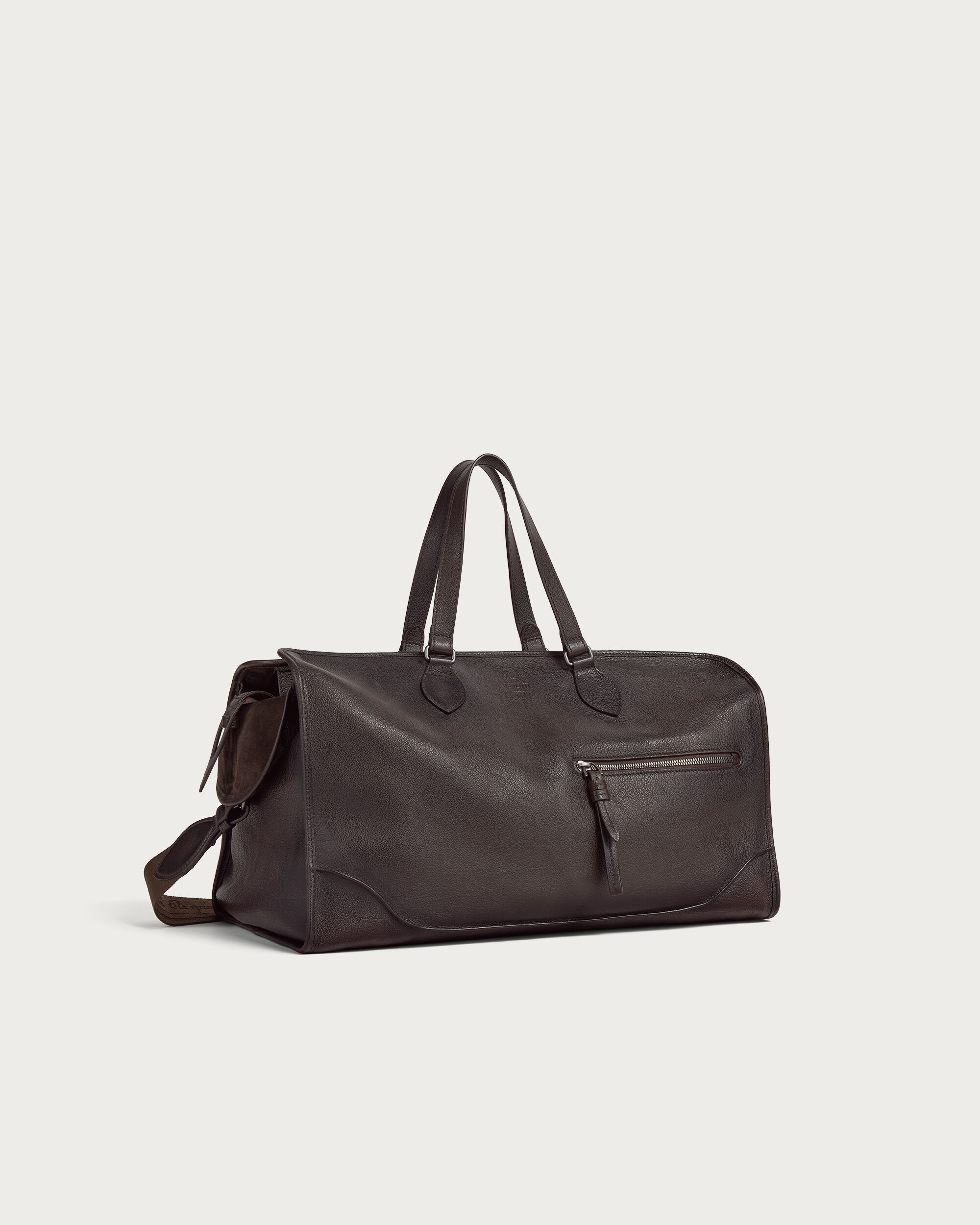 Overnight Travel Bag, Dark Brown, hi-res