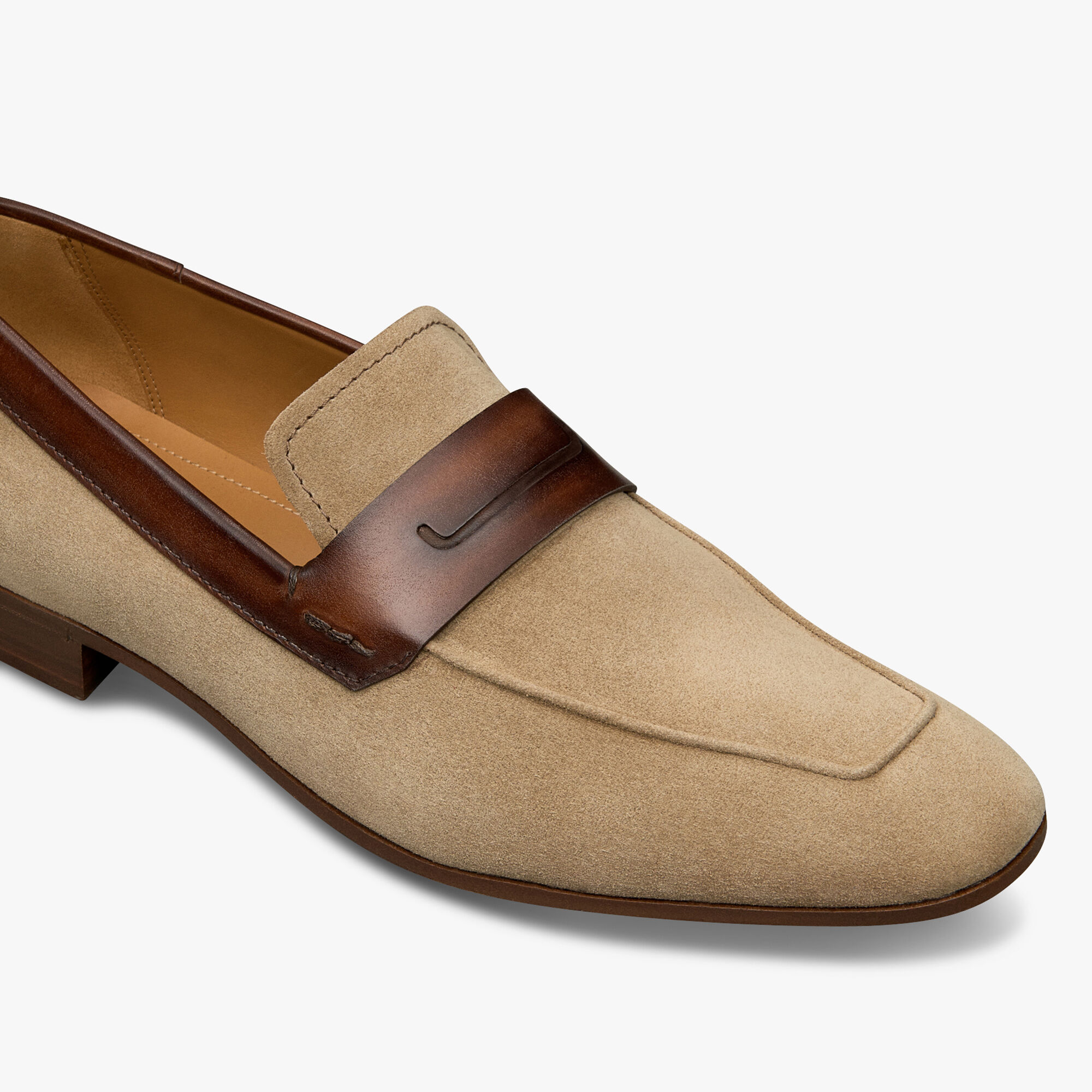 新品 (Berluti) Lorenzo suede ベルルッティ ロレンツォ スエード レザーローファー 8サイズ （約26.5cm)