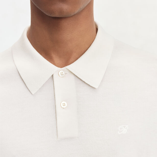 B-Thabor Short Sleeves Polo, OFF WHITE, hi-res 4