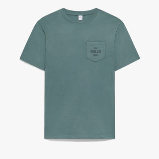 Pocket Logo T-shirt, STONE BLUE, hi-res