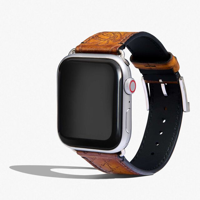 Apple Watch Bracelet Scritto Leather, ICE GOLD, hi-res 3